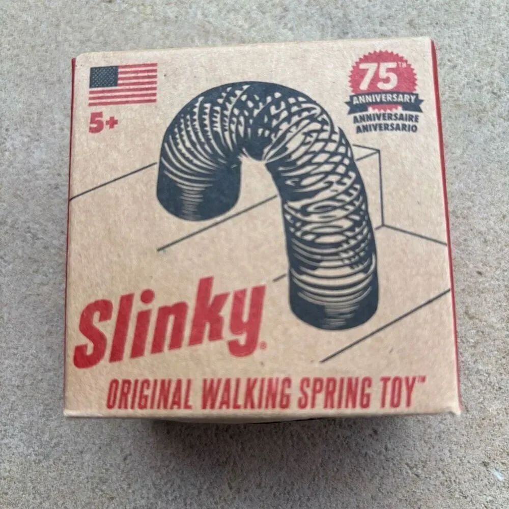 Slinky 75th Anniversary Original Walking Spring Toy In Sealed Box